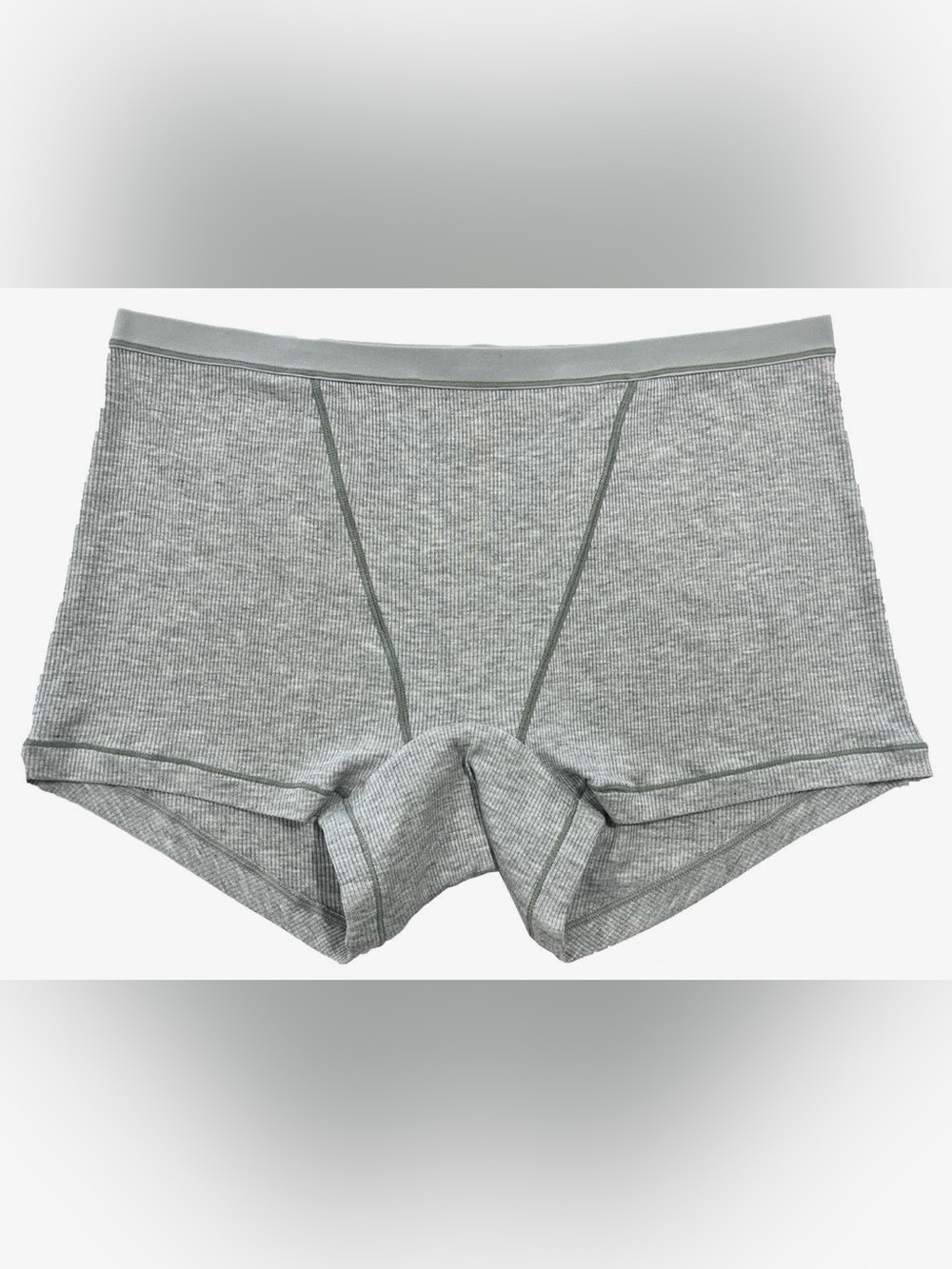 NWT Women's Gray Ribbed Boxer Briefs | Multiple Sizes!